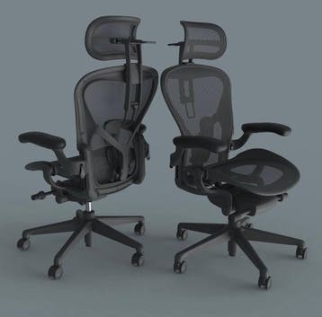 Herman Miller Aeron Remastered Met Hoofsteun - Graphite, Verzenden, Nieuw