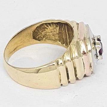 Bague - 18 carats Or blanc, Or jaune, Or rose - 0.15ct. tw., Bijoux, Sacs & Beauté
