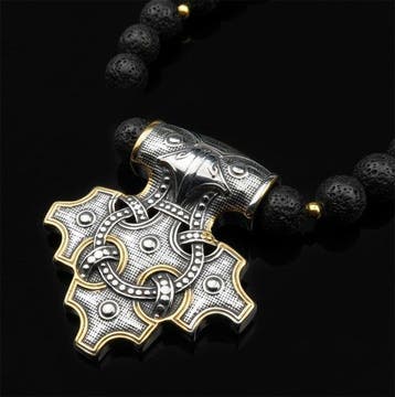 Halsketting Odins Ravenen & Mj48lnir: Helderziendheid,