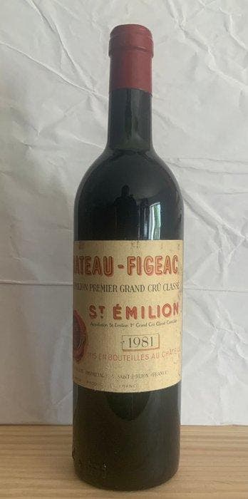 1981 Chateau Figeac - Saint-Émilion Grand Cru Classé - 1, Verzamelen, Nieuw