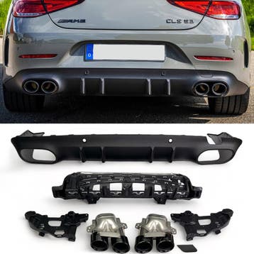 Geschikt voor Mercedes X257 C257 CLS diffuser + uitlaatstukk, Verzenden, Nieuw