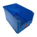 Magazijnbak 500x300x300 mm blauw kunststof gebruikt, Ophalen of Verzenden