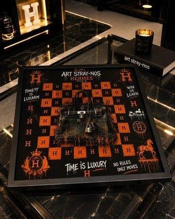 Art Stray-Nos -  L’Échiquier Hermés !!!!! Quand le luxe