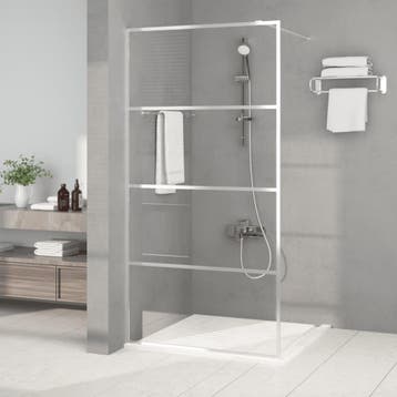 vidaXL Inloopdouchewand 100x195 cm transparant ESG-glas, Verzenden, Nieuw