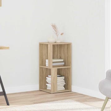 vidaXL Hoekkast 33x33x67 cm bewerkt hout sonoma eikenkleurig, Verzenden, Nieuw