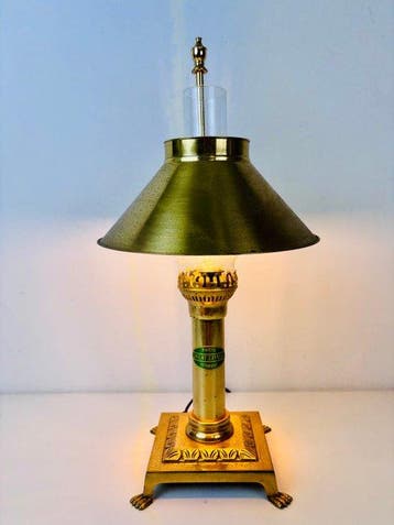 Tafellamp - Paris Orient Express Istanbul brass tafel lamp -