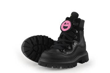 Nubikk Veterboots Meisjes in maat 24 Zwart, Kinderen en Baby's, Verzenden, Jongen of Meisje, Nubikk, Schoenen