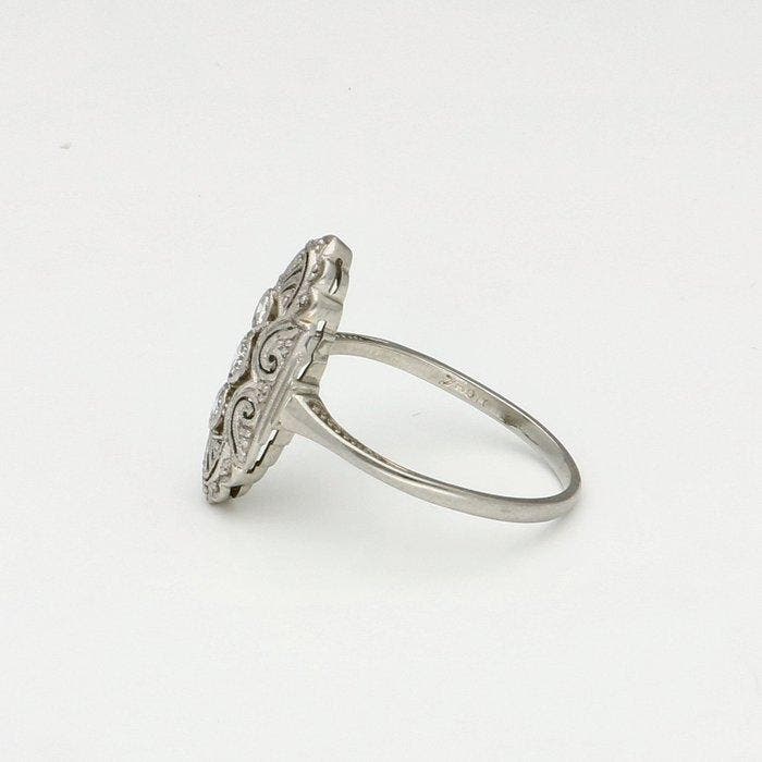Ring - 18 karaat Witgoud Diamant (Natuurlijk), Bijoux, Sacs & Beauté, Bagues