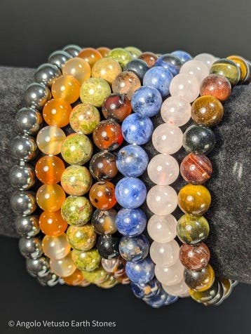 Natuurlijke hoogwaardige edelsteenarmbandencollectie – Set, Verzamelen