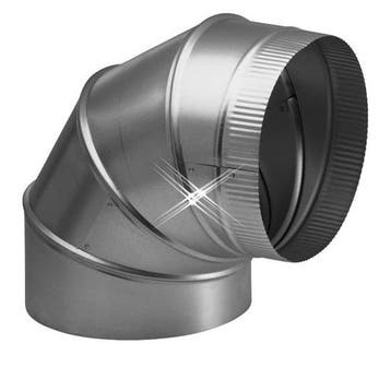 Aluminium bocht 90 graden 110 mm, Verzenden, Nieuw