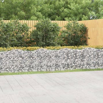 vidaXL Schanskorf gewelfd verhoogd 600x100x100 cm, Tuin en Terras, Bloempotten, Verzenden, Nieuw