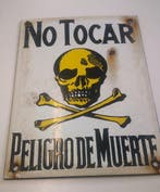 No Tocar - Peligro de Muerte - Emaille bord - Emaille