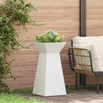 vidaXL Pilarenbak 2 pcs Wit 35 x 35 x 73 cm, Verzenden, Nieuw