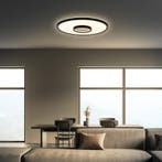 Panneau LED rond avec effet miroir infini - noir - Ø 42 x 4, Maison & Meubles, Verzenden, Neuf