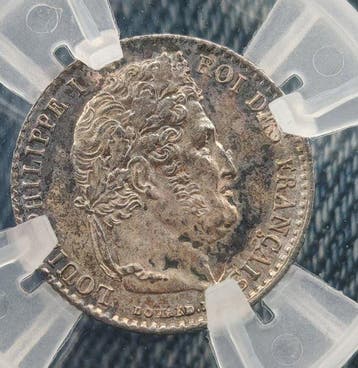 Frankrijk. Louis Philippe I. 1/4 Franc 1837-A, Paris (Zonder
