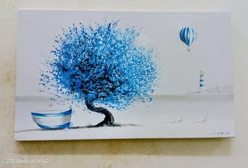 Andrea Candreva (XX-XXI) - Atmosfera blù, Antiquités & Art