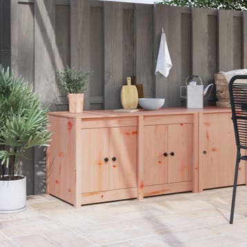 vidaXL Keuken Kast met plank MEPPEL Bruin Eiken 106 x 55 x, Huis en Inrichting, Verzenden, Nieuw