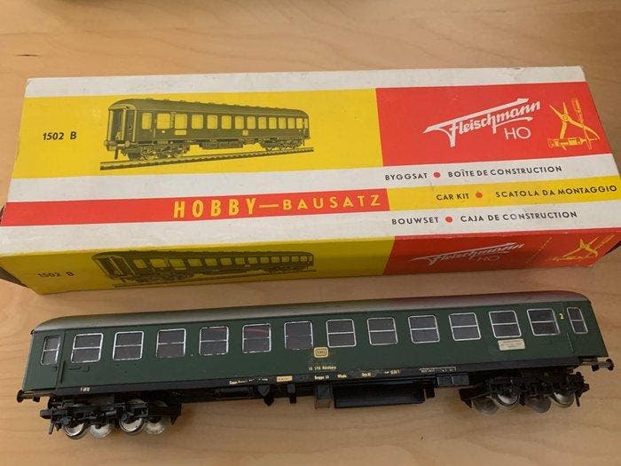 Fleischmann H0 - 1502B - Modeltrein personenwagen (2) - DB, Hobby & Loisirs créatifs, Trains miniatures | HO