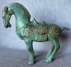 Beeld, Tang-Dynasty stijl paard - 22 cm - Brons