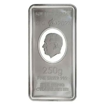 250 grammes - Argent .999 - 250g £10 GBP St Helena Kings
