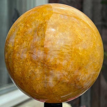 Fine Golden Healer sphere Kristal - Hoogte: 14.1 cm -
