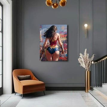 Canvas Fit-Alberto Ricardo - Wonder Woman: La Guerrera, Nieuw in verpakking