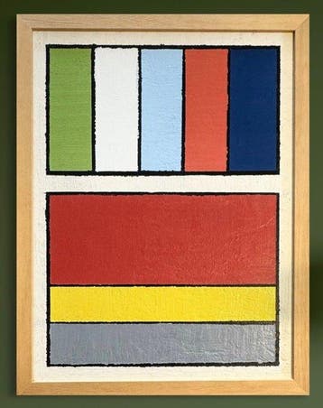 Shozo Hirai (1948-2024) - Composition néoplasticiste