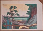 Scene on the Taki-no-kawa River/ Waterfall - Katsushika