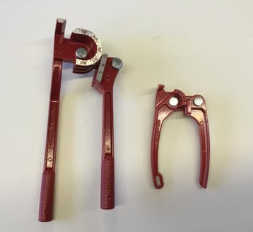 buigijzers set groot & klein rood, Ophalen of Verzenden, Nieuw