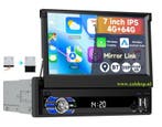 Klapscherm Carplay 1 DIN autoradio NAVIGATIE  Wifi Android 1, Verzenden, Nieuw