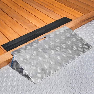 Datona Aluminium drempelhulp kort 6 - 9 cm & rubberen, Ophalen of Verzenden, Nieuw