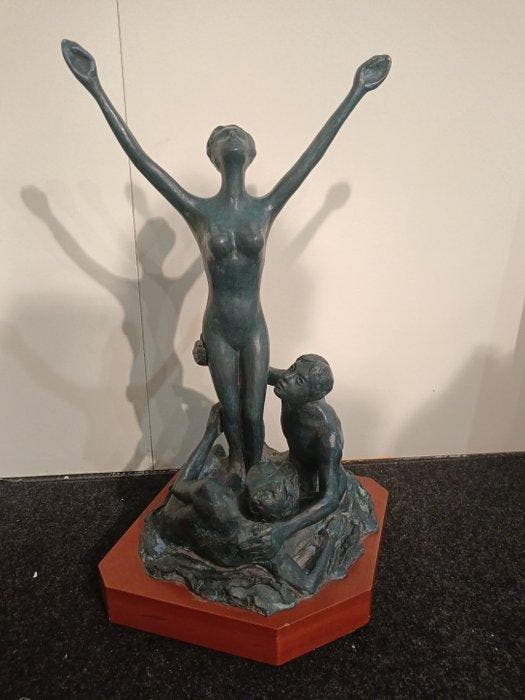 Aligi Sassu (1912-2000) - sculptuur, Europa - 53 cm -, Antiquités & Art, Art | Objets design