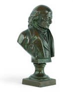 Sculpture, Antique Bust of Pierre-Jean de Béranger - 20 cm -