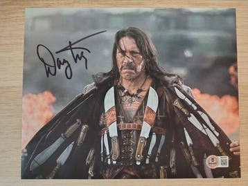 Machete - Danny Trejo - Autograph, Photo with Beckett COA, Verzamelen, Nieuw