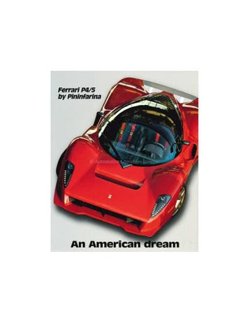 2006 FERRARI P4/5 BY PININFARINA BROCHURE ITALIAANS /