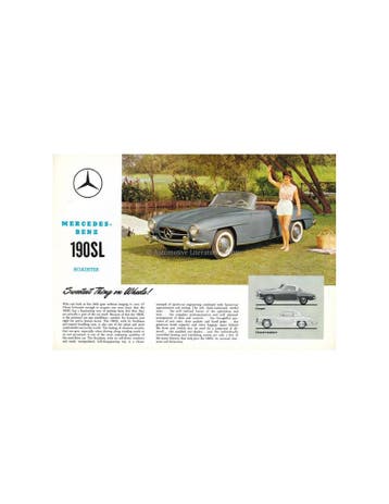 1960 MERCEDES BENZ 190 SL LEAFLET ENGELS USA