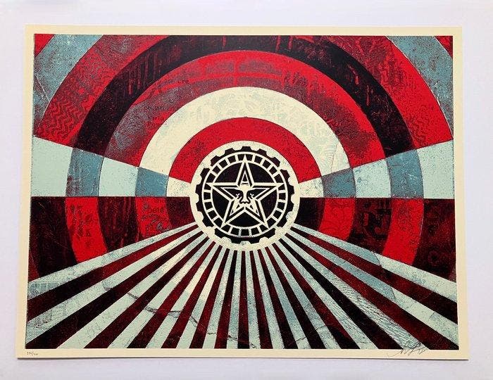 Shepard Fairey (OBEY) (1970) - Tunnel Vision (Blue), Antiquités & Art, Art | Objets design