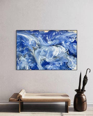 Timo Wedell - Choreography of Blue - XXL - Klein Abstract