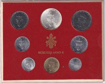 Vaticaan. Official Set 1982 ANNO IV Familiaris Consortio, Postzegels en Munten