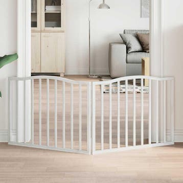 vidaXL Hondenhek inklapbaar 2 panelen 160 cm populierenhout, Verzenden