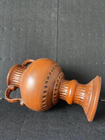 West Germany - Vaas - H. 31 cm - Keramiek - Bokaal vaas, Antiek en Kunst