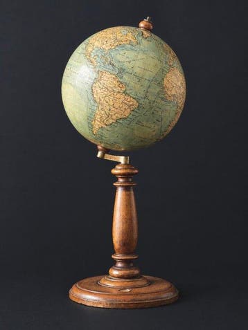 Globe terrestre - Ludwig J. Heymann - vers 1910, Antiquités & Art