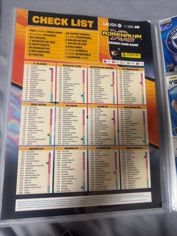 2025/26 Panini Adrenalyn XL Card - Presque parfait (NM), Nieuw