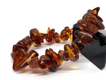 Het Baltische Schat - Cognac Baltisch Amber Armband -