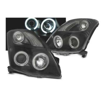 PHARES SUZUKI SWIFT 05-10 ANGEL EYES CCFL FOND NOIR, Verzenden, Neuf