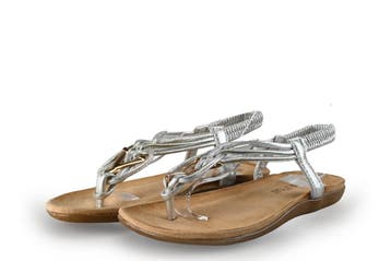 Italianstyles Sandalen in maat 38 Zilver, Kleding | Dames, Overige kleuren, Verzenden, Italianstyles, Sandalen of Muiltjes