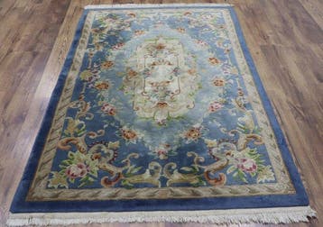 Tapis - 203 cm - 131 cm - Art déco - papier peint