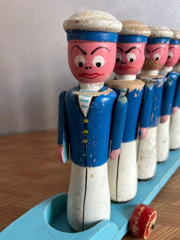 Giocattolo iconico di legno - Speelgoed Gioco da bowling