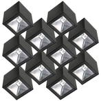Buitenverlichting zonne-energie Set 10 stuks LED Solar Cube, Verzenden, Nieuw