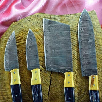 Keukenmes - Kitchen knife set - 630 - Staal, Hout,, Antiek en Kunst